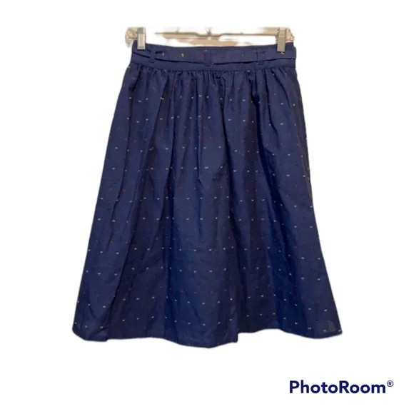 NWT ModCloth Chamboray Color Spec Midi Skirt - Picture 4 of 7